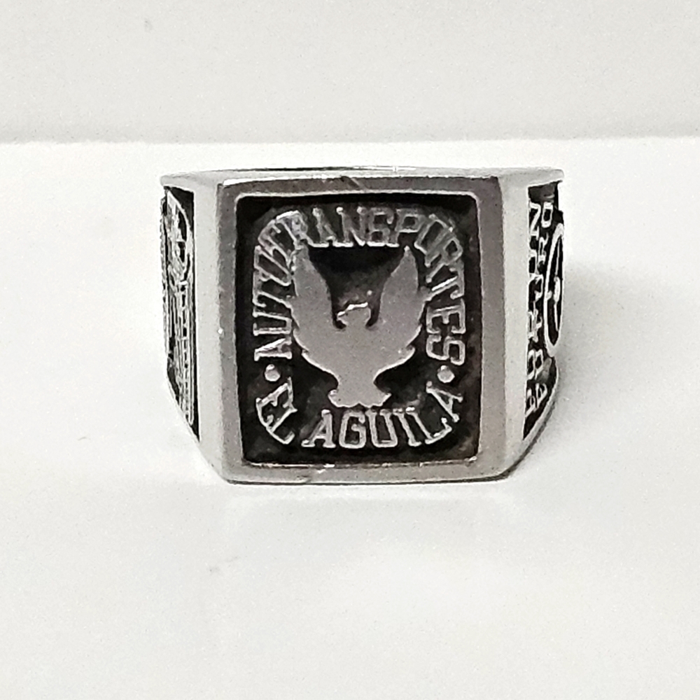 Autotransportes El Aguila Operador Silver Ring Size 9